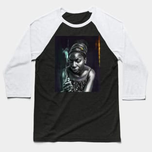 Nina Simone Baseball T-Shirt
